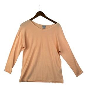 Chicos Crewneck Pullover Sweater size 1 Medium‎ Orange